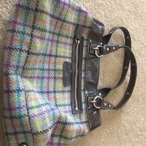 Plaid Coach purse